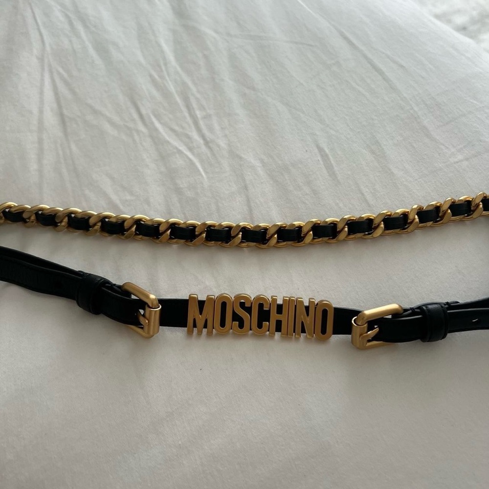 Moschino leather belt
